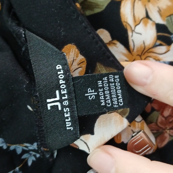 NWOT Jules & Leopold Womans Sz Sm/P FLORAL DRESS PANTS - Picture 5 of 6
